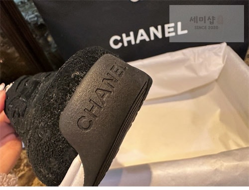 C H A N E L 샤넬 CC로고 믹스드파이브 스니커즈 블랙 신발 13번 이미지