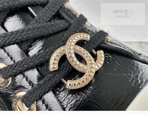 샤넬 샤넬 CC로고 블랙 금장 팬던트 플랫폼 스니커즈 신발 14번 이미지