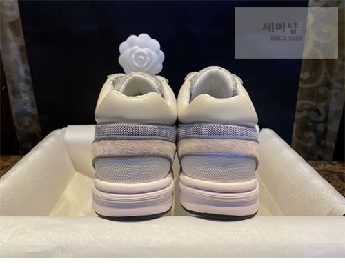 C H A N E L 샤넬 CC로고 패브릭 테니스 스니커즈 신발 24번 이미지