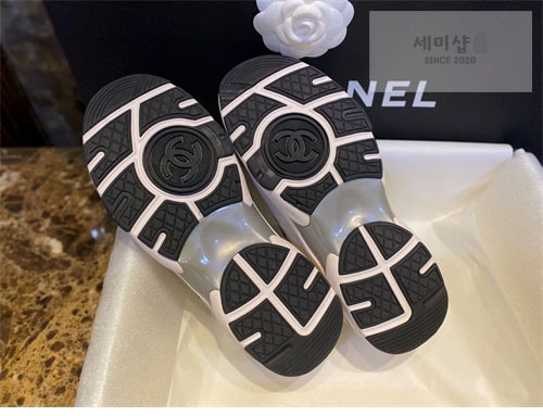 C H A N E L 샤넬 CC로고 패브릭 테니스 스니커즈 신발 20번 이미지