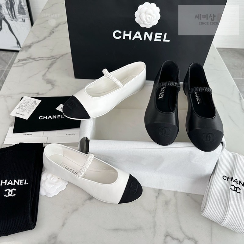 C H A N E L 샤넬 cc로고 메리제인 슈즈 그레워머 세트 신발 1번 이미지