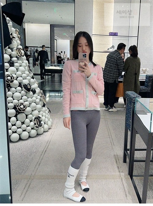 C H A N E L 샤넬 cc로고 메리제인 슈즈 그레워머 세트 신발 5번 이미지