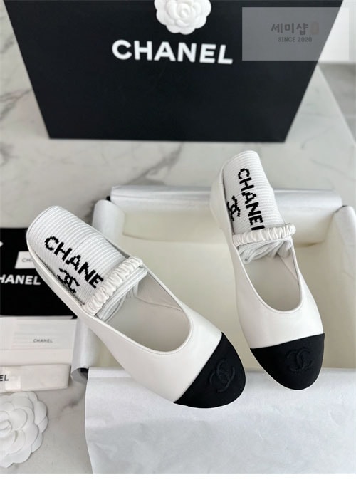 C H A N E L 샤넬 cc로고 메리제인 슈즈 그레워머 세트 신발 29번 이미지