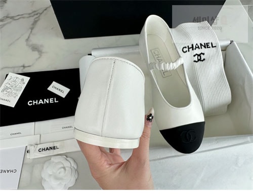 C H A N E L 샤넬 cc로고 메리제인 슈즈 그레워머 세트 신발 27번 이미지