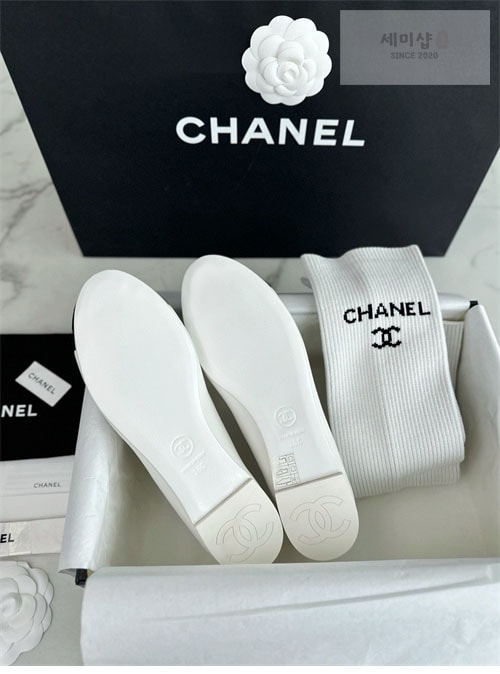 C H A N E L 샤넬 cc로고 메리제인 슈즈 그레워머 세트 신발 28번 이미지