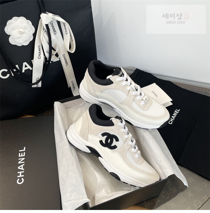 C H A N E L 샤넬 cc로고 메쉬 테니스 여성 스니커즈 신발 5번 이미지