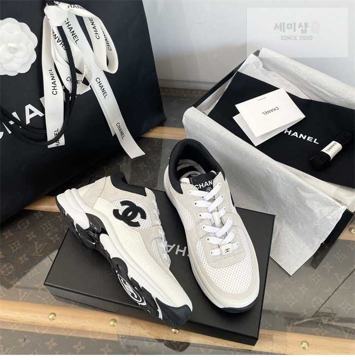 C H A N E L 샤넬 cc로고 메쉬 테니스 여성 스니커즈 신발 7번 이미지