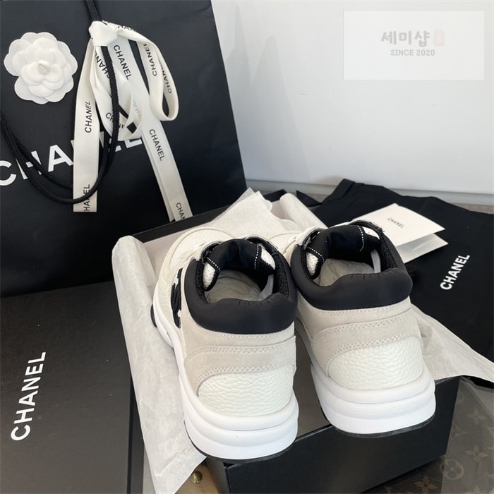 C H A N E L 샤넬 cc로고 메쉬 테니스 여성 스니커즈 신발 8번 이미지