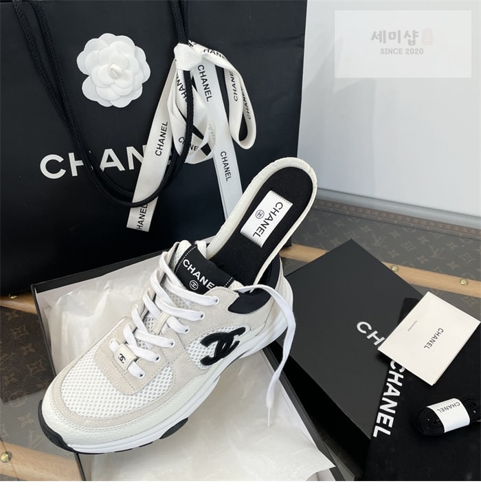 C H A N E L 샤넬 cc로고 메쉬 테니스 여성 스니커즈 신발 13번 이미지
