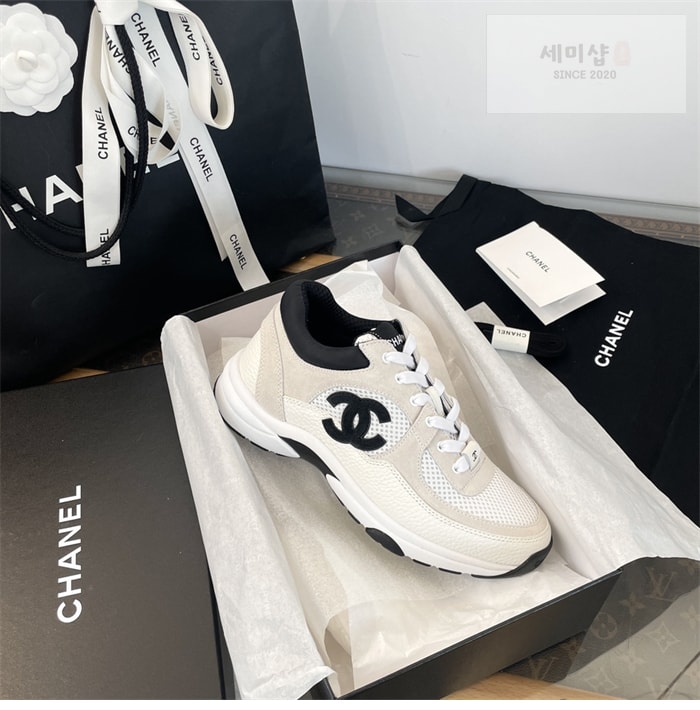 C H A N E L 샤넬 cc로고 메쉬 테니스 여성 스니커즈 신발 16번 이미지