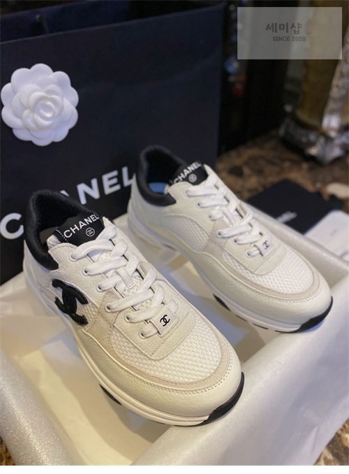 C H A N E L 샤넬 cc로고 메쉬 테니스 여성 스니커즈 신발 9번 이미지