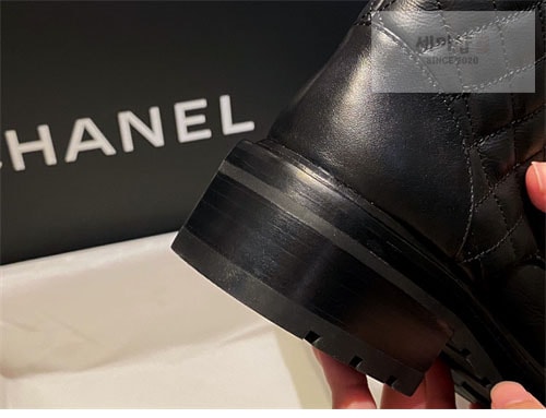 C H A N E L 샤넬 cc로고 퀄팅 레이스업 부츠 신발 16번 이미지