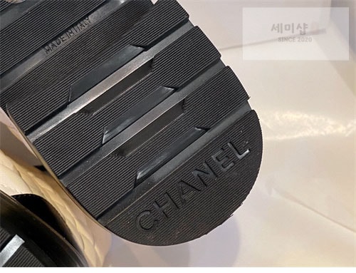 C H A N E L 샤넬 cc로고 퀄팅 레이스업 부츠 신발 14번 이미지