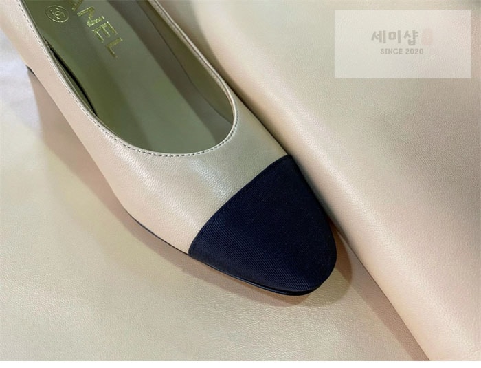 C H A N E L 샤넬 cc로고 통굽 펌프스 신발 10번 이미지