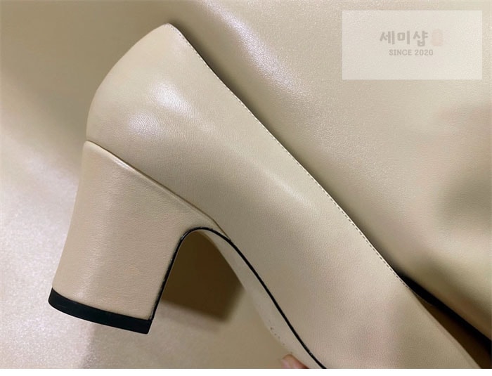 C H A N E L 샤넬 cc로고 통굽 펌프스 신발 12번 이미지
