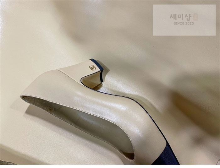 C H A N E L 샤넬 cc로고 통굽 펌프스 신발 15번 이미지