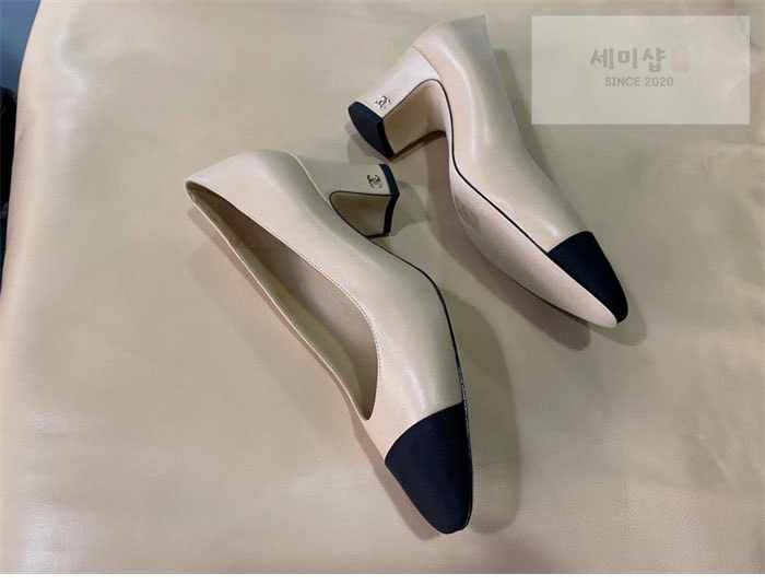 C H A N E L 샤넬 cc로고 통굽 펌프스 신발 17번 이미지