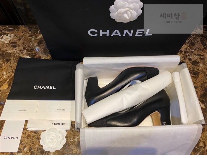 C H A N E L 샤넬 cc로고 통굽 펌프스 신발 13번 이미지