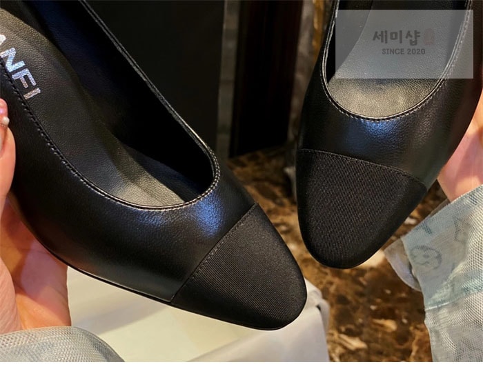 C H A N E L 샤넬 cc로고 통굽 펌프스 신발 8번 이미지