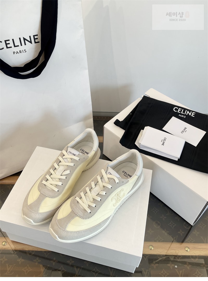 C E L I N E 셀린느 트리옹프 레이서 로우 탑 스니커즈 블랙 신발 16번 이미지