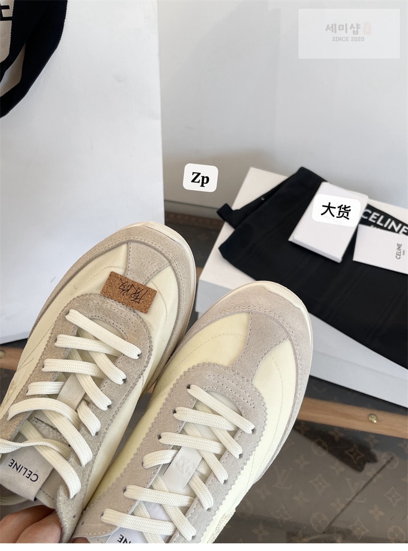 C E L I N E 셀린느 트리옹프 레이서 로우 탑 스니커즈 블랙 신발 19번 이미지