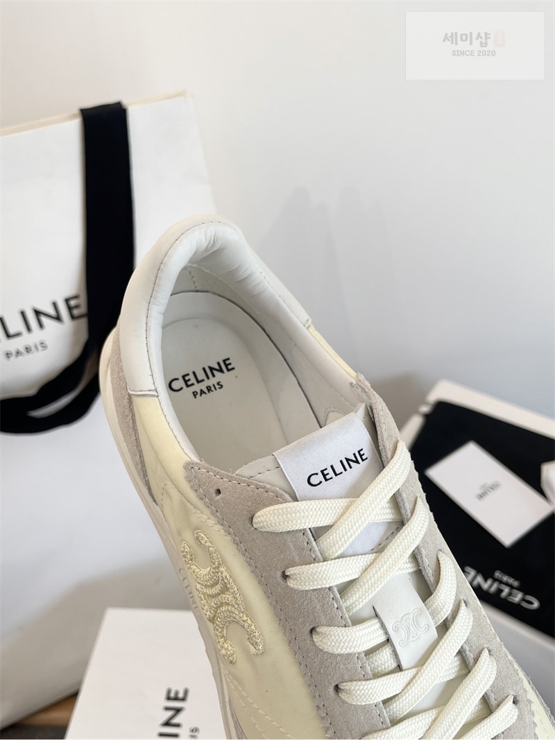 C E L I N E 셀린느 트리옹프 레이서 로우 탑 스니커즈 블랙 신발 12번 이미지