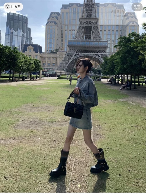 C E L I N E 셀린느 하네스 바이커 미들 부츠 신발 3번 이미지