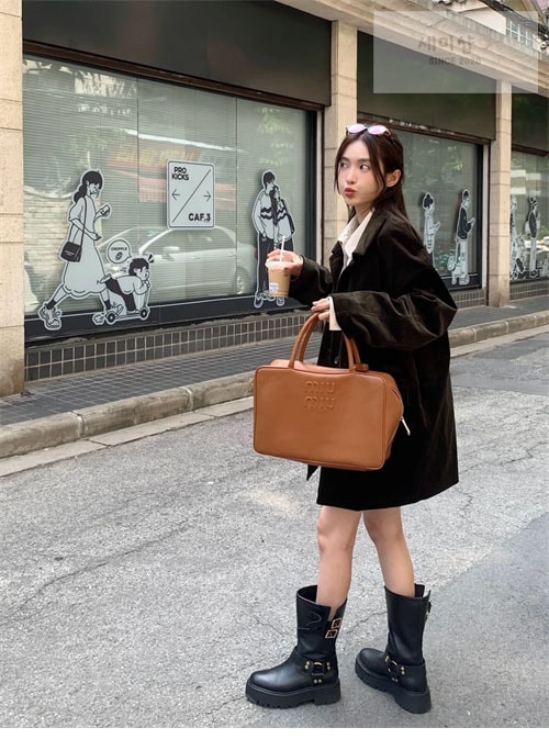 C E L I N E 셀린느 하네스 바이커 미들 부츠 신발 4번 이미지