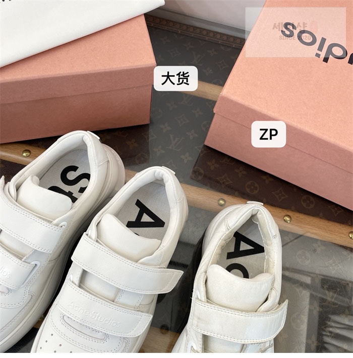 Acne Studios 아크네 24FW 벨크로 스트랩 통굽 스니커즈 신발 23번 이미지