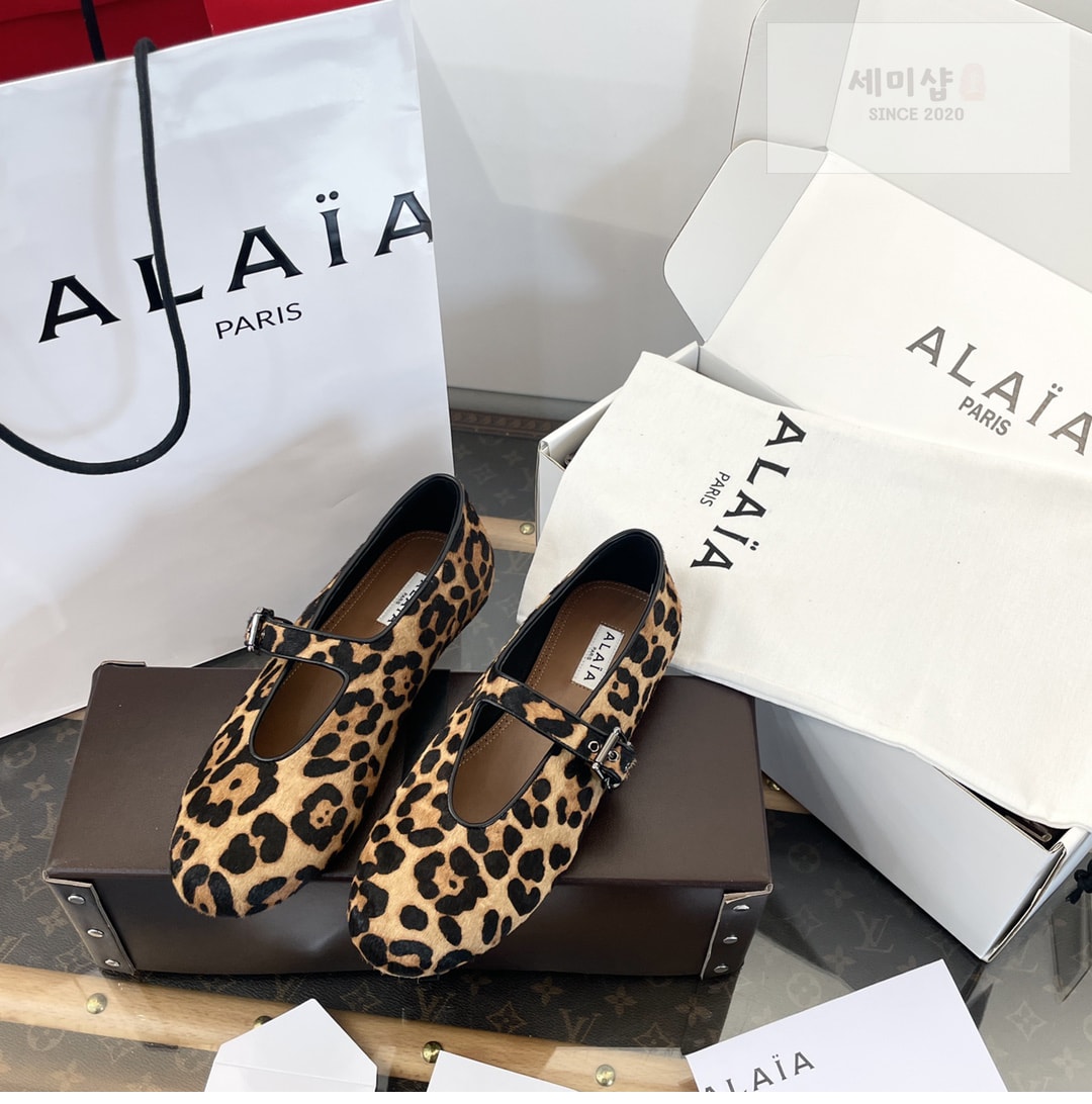Alaia 알라리아 레오파드 발레 플랫 슈즈 신발 6번 이미지