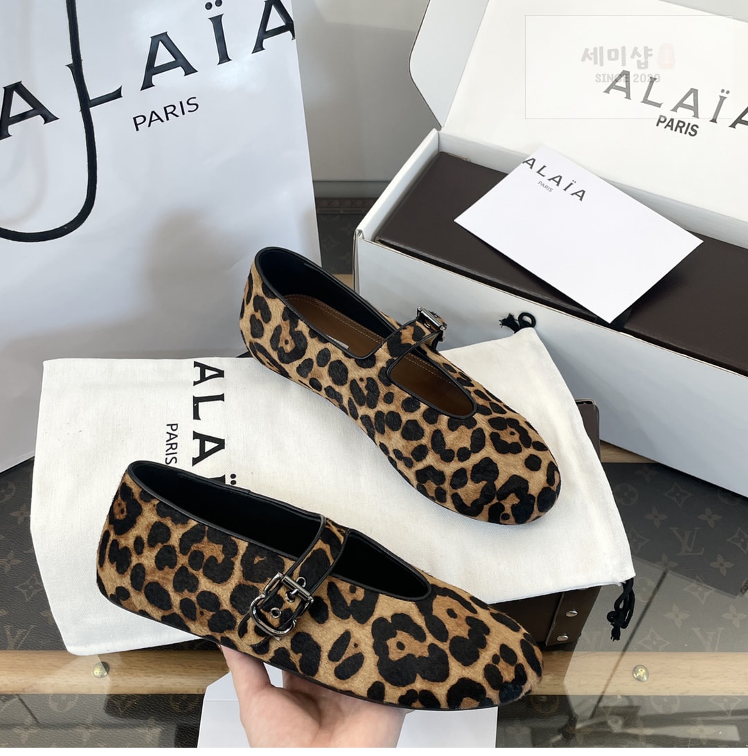 Alaia 알라리아 레오파드 발레 플랫 슈즈 신발 7번 이미지