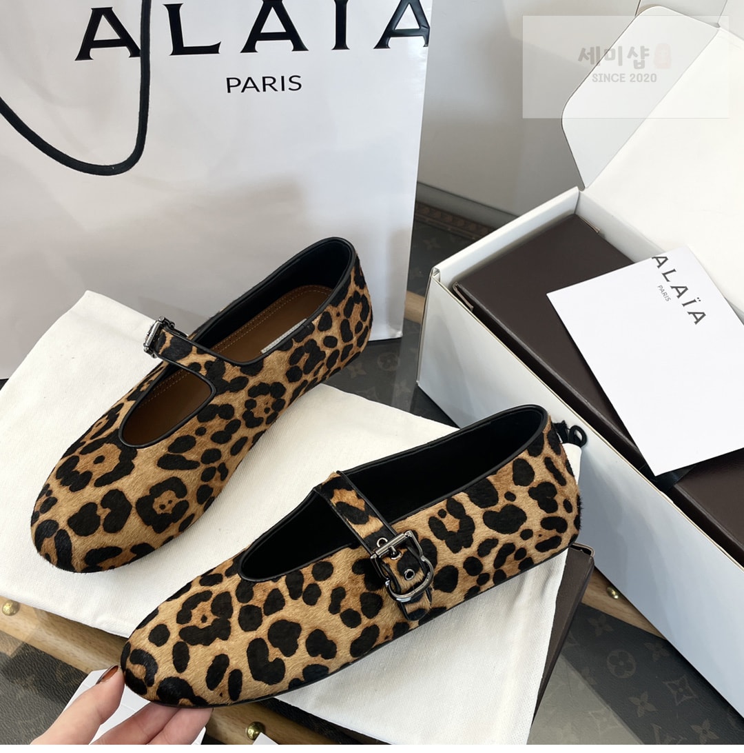 Alaia 알라리아 레오파드 발레 플랫 슈즈 신발 9번 이미지