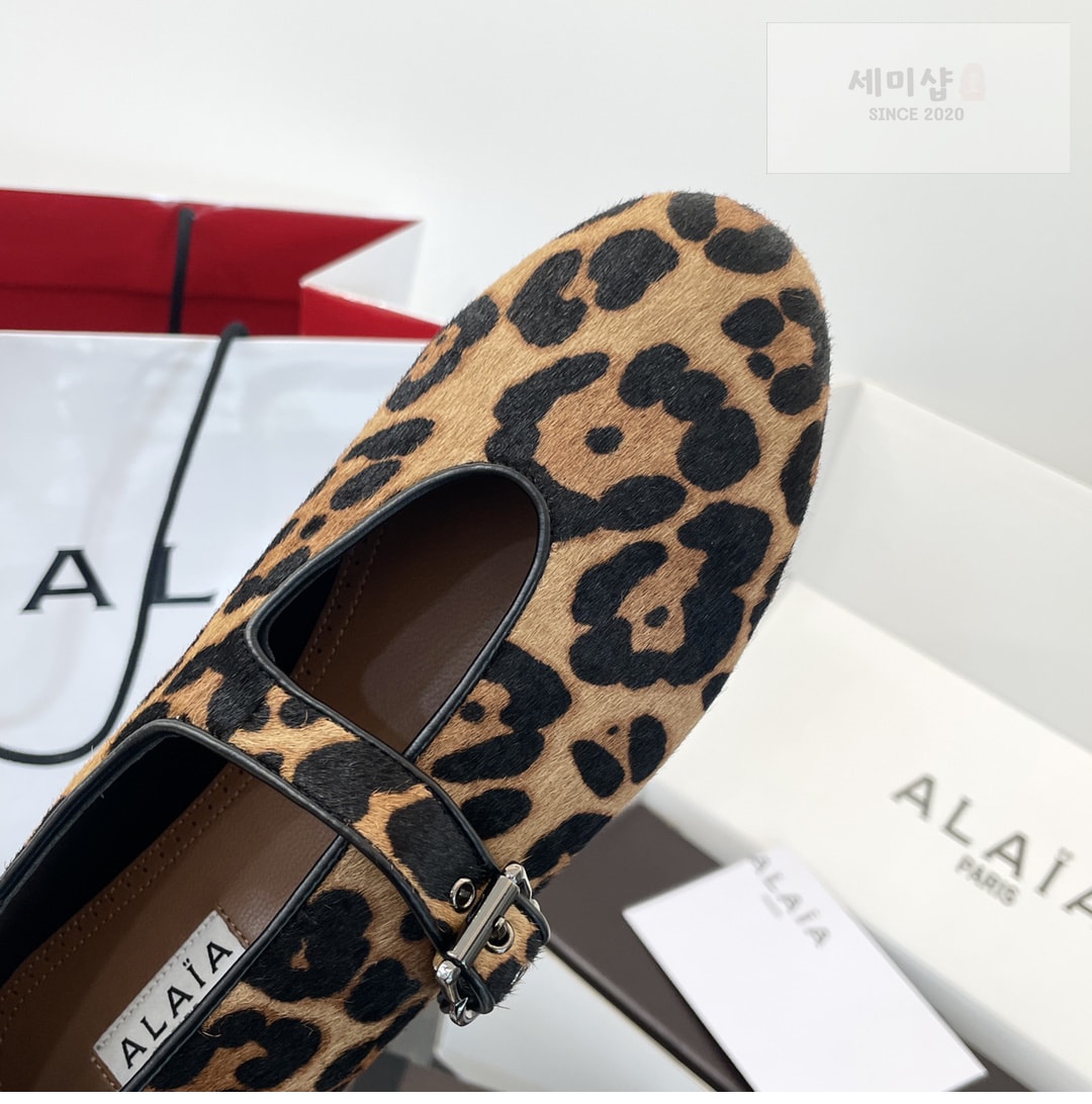 Alaia 알라리아 레오파드 발레 플랫 슈즈 신발 12번 이미지