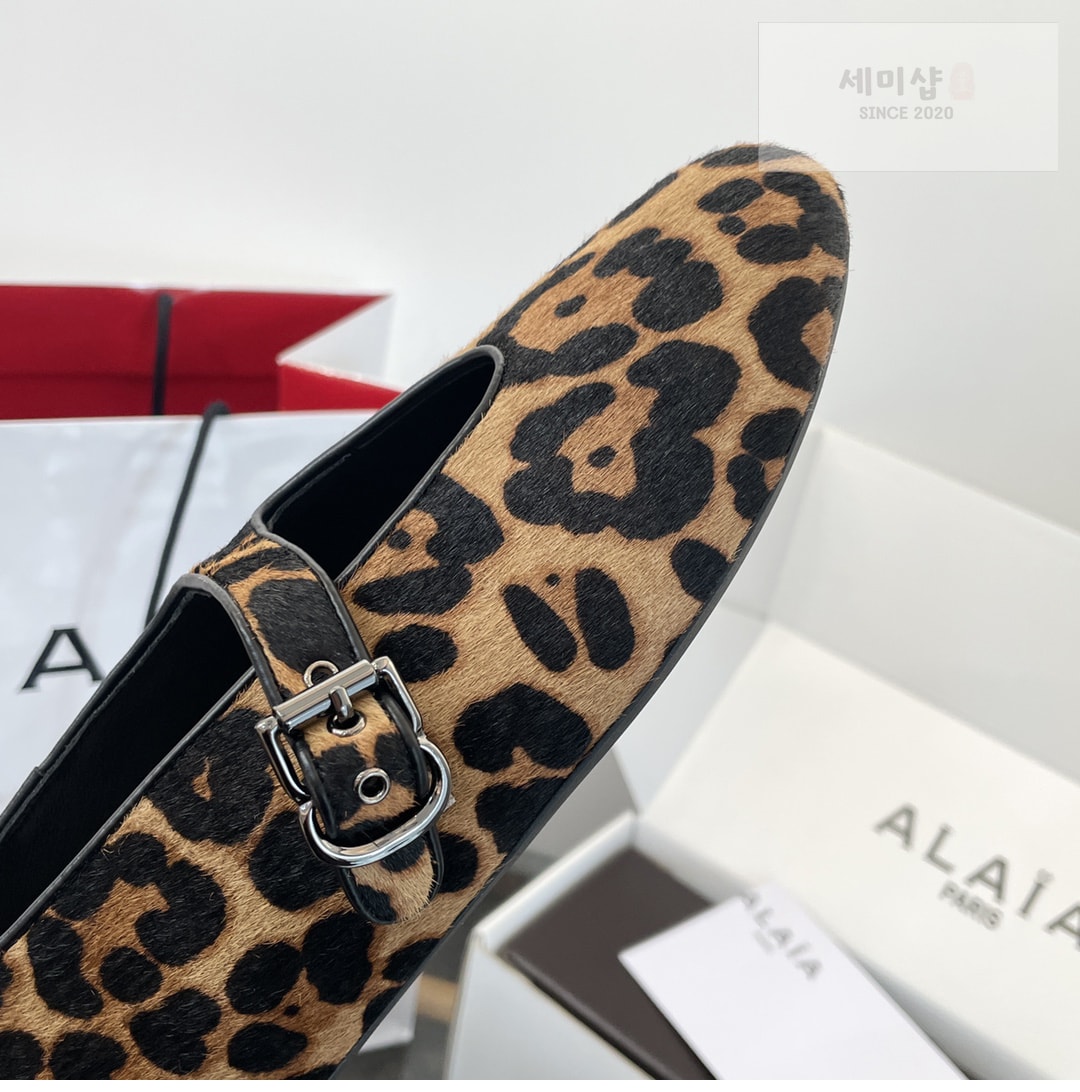 Alaia 알라리아 레오파드 발레 플랫 슈즈 신발 14번 이미지