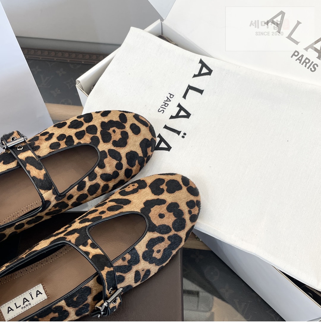 Alaia 알라리아 레오파드 발레 플랫 슈즈 신발 15번 이미지