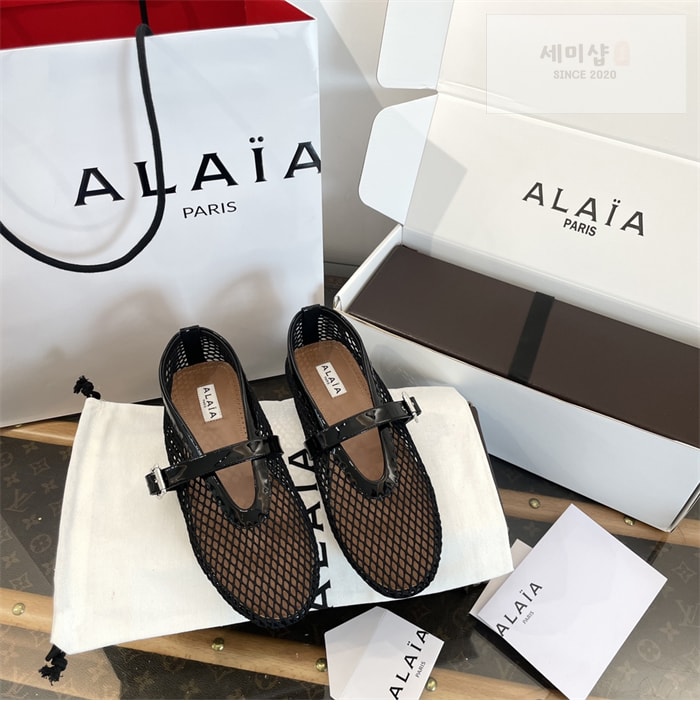 Alaia 알라이아 발레 플랫 슈즈 메쉬 신발 5번 이미지