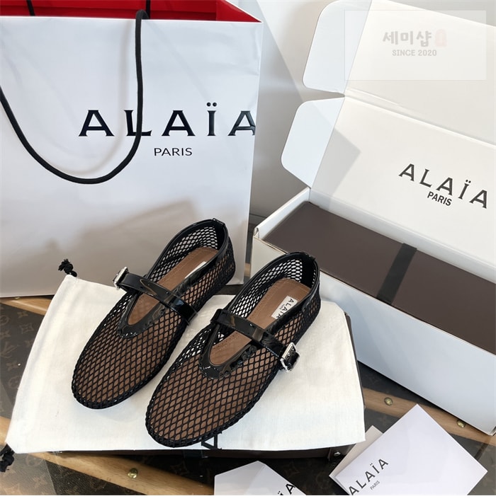 Alaia 알라이아 발레 플랫 슈즈 메쉬 신발 6번 이미지