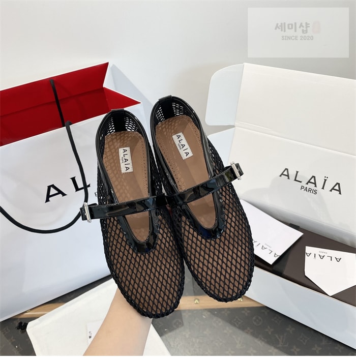 Alaia 알라이아 발레 플랫 슈즈 메쉬 신발 7번 이미지