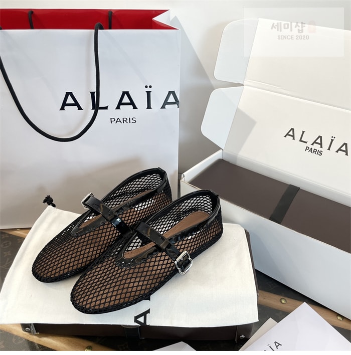 Alaia 알라이아 발레 플랫 슈즈 메쉬 신발 8번 이미지