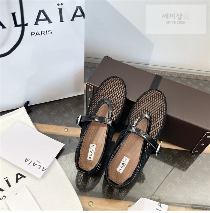 Alaia 알라이아 발레 플랫 슈즈 메쉬 신발 10번 이미지