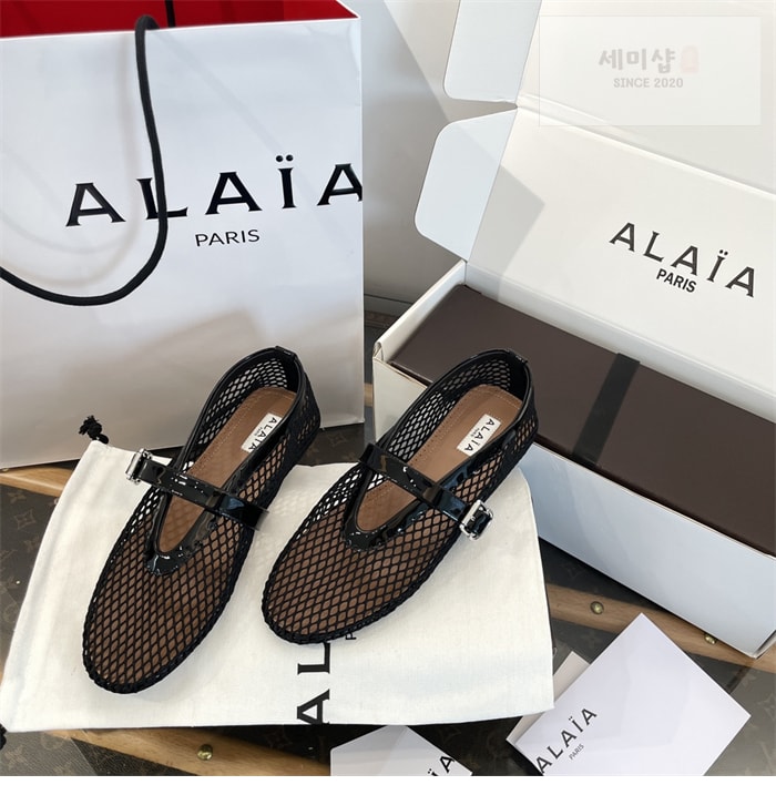 Alaia 알라이아 발레 플랫 슈즈 메쉬 신발 18번 이미지