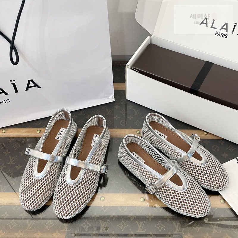Alaia 알라이아 피시넷 발레 플랫 슈즈 신발 18번 이미지