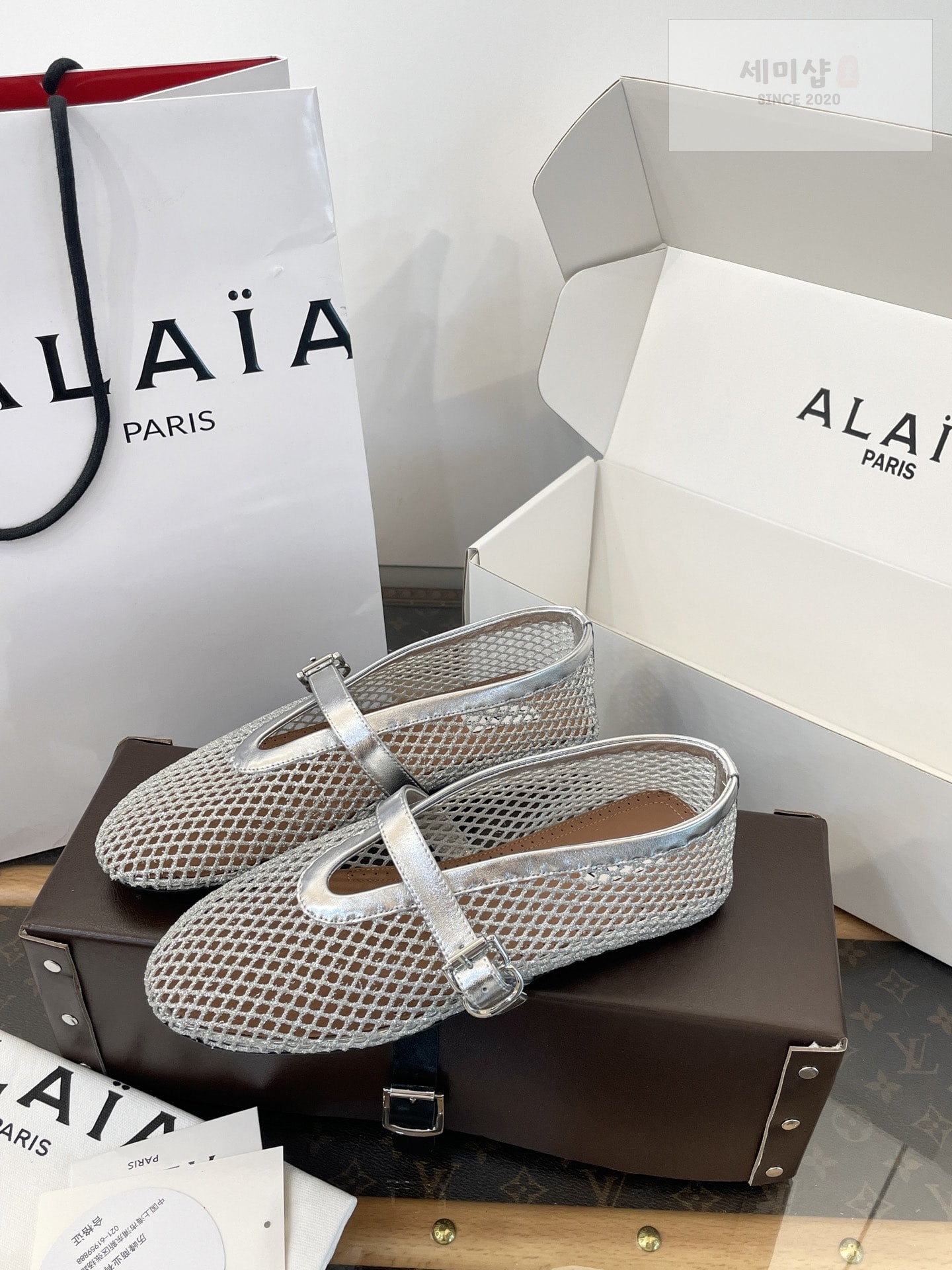 Alaia 알라이아 피시넷 발레 플랫 슈즈 신발 9번 이미지