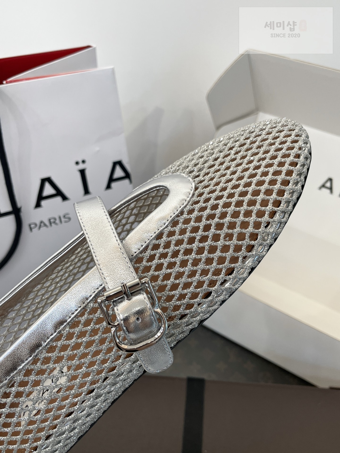 Alaia 알라이아 피시넷 발레 플랫 슈즈 신발 10번 이미지