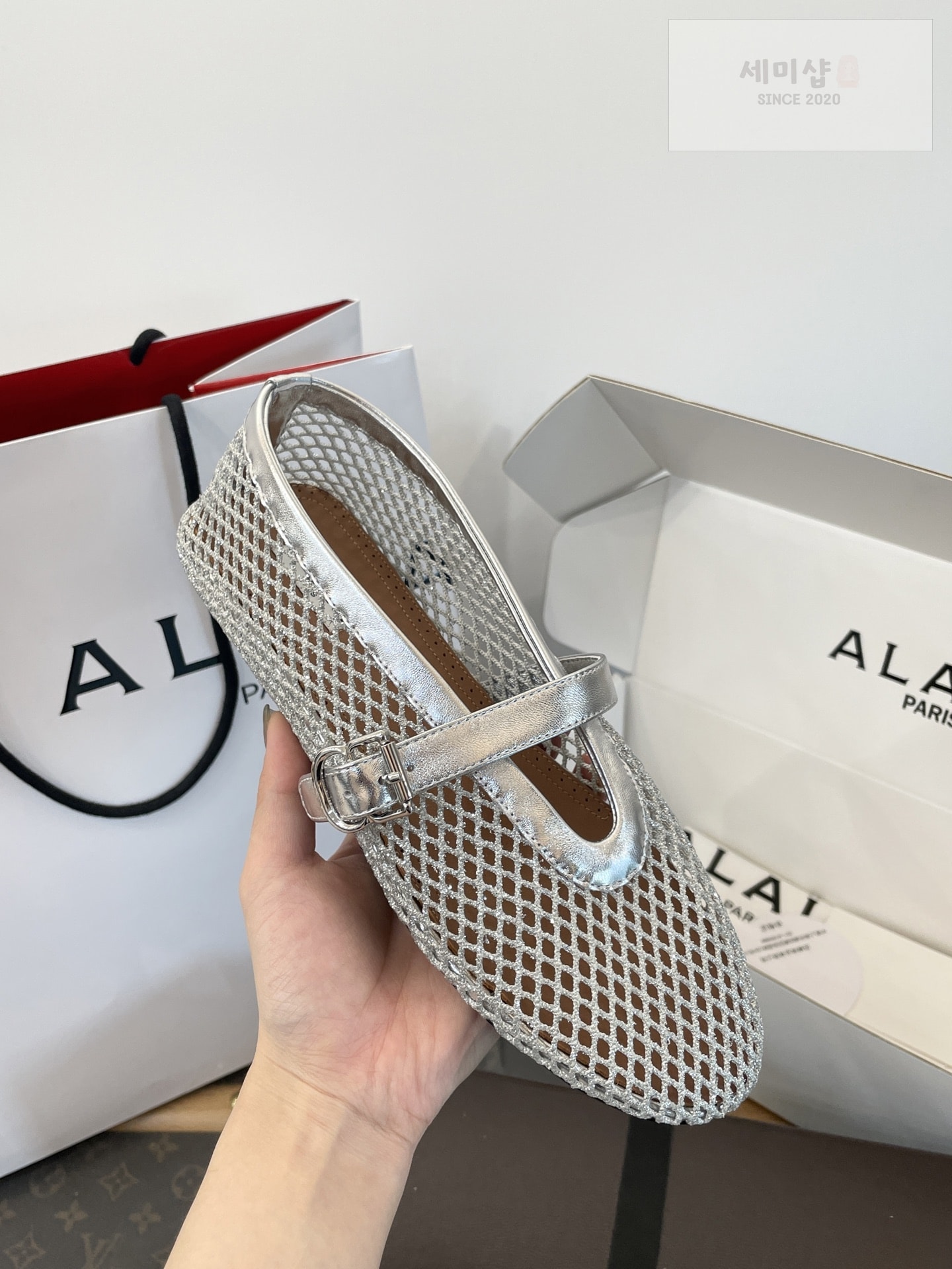 Alaia 알라이아 피시넷 발레 플랫 슈즈 신발 11번 이미지