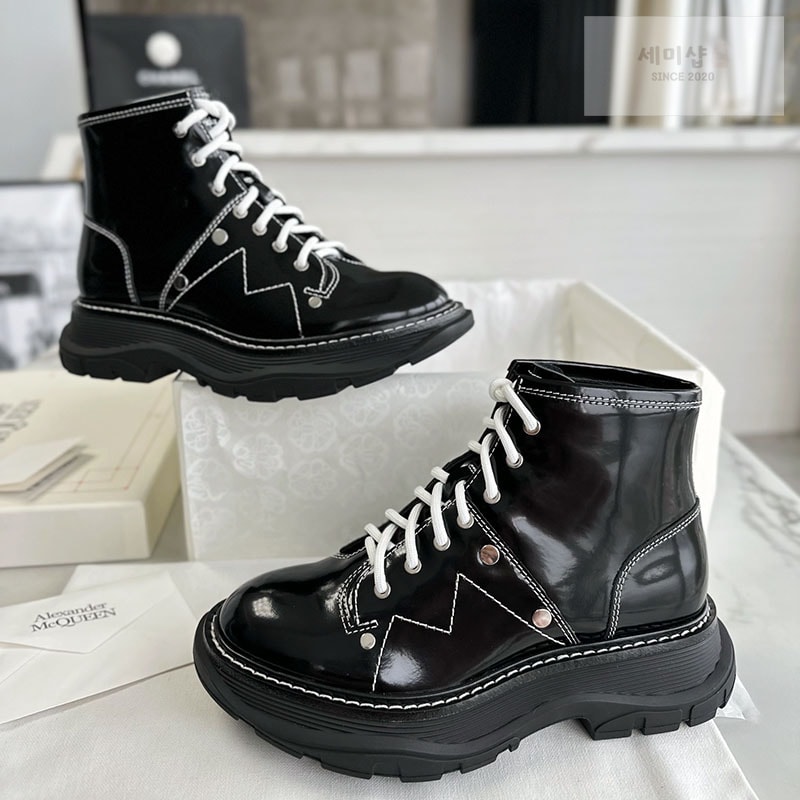 Alexander Mc Queen 알렉산더 맥퀸 트레드 레이스 업 부츠 신발 1번 이미지