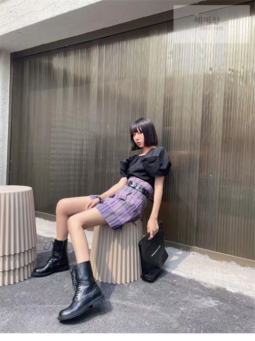 Andw Mule Mister 앤드뮐미스터 사이드 집업 레이스업 부츠 신발 4번 이미지