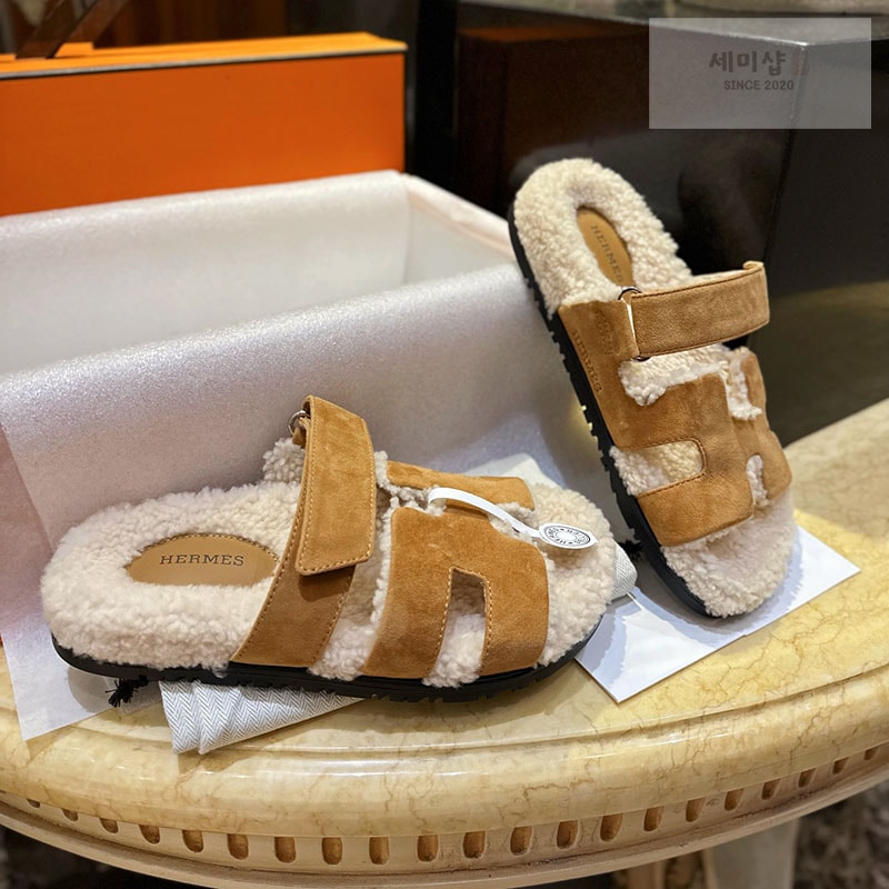 Hermes 에르메스 시프레 시어링 샌들 슬리퍼 신발 1번 이미지