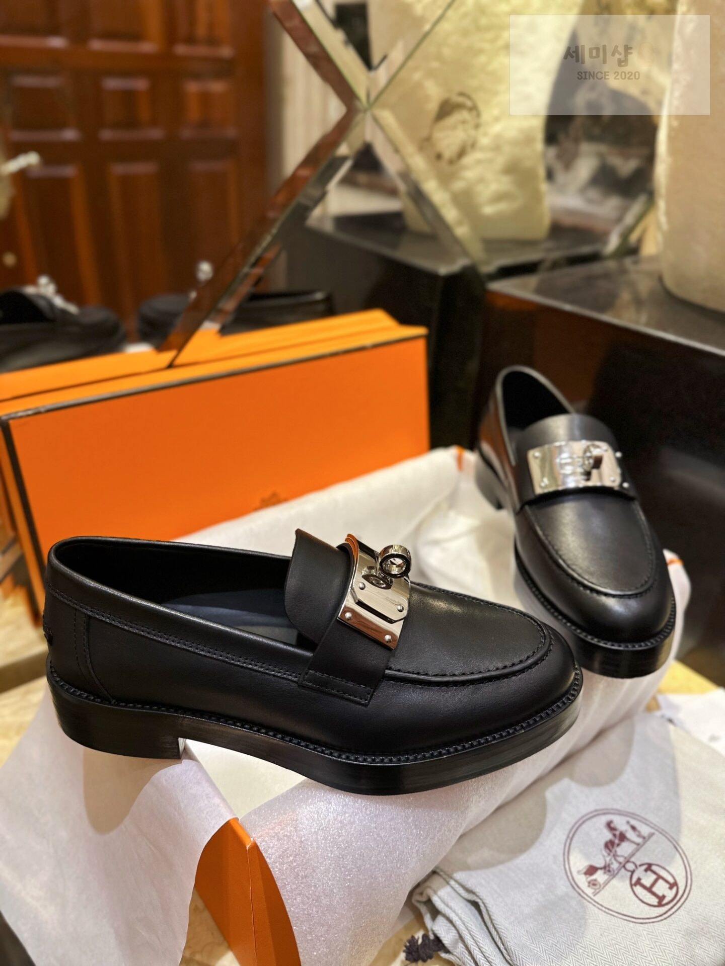 Hermes 에르메스 오버사이즈 KELLY 버클 핫 로퍼 “35SIZE – 40SIZE” 신발 6번 이미지