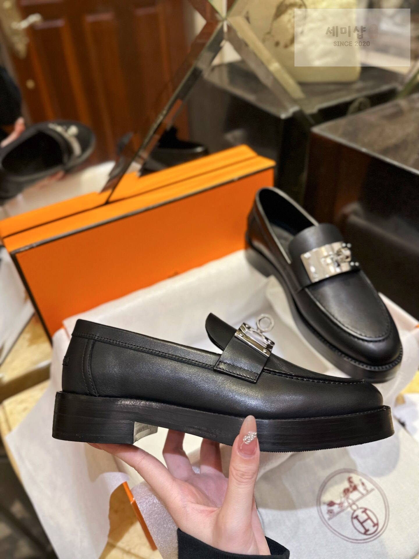 Hermes 에르메스 오버사이즈 KELLY 버클 핫 로퍼 “35SIZE – 40SIZE” 신발 8번 이미지
